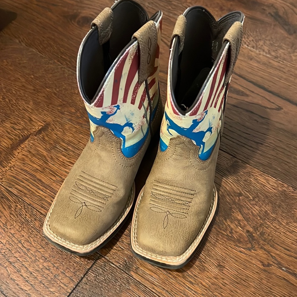 Toddler Ariat square toe boots